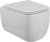 Унитаз подвесной BelBagno Luce BB076CH-TOR/SC безободковый, глянцевый белый, сиденье soft close