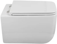 Унитаз подвесной BelBagno Luce BB076CH-TOR/SC безободковый, глянцевый белый, сиденье soft close