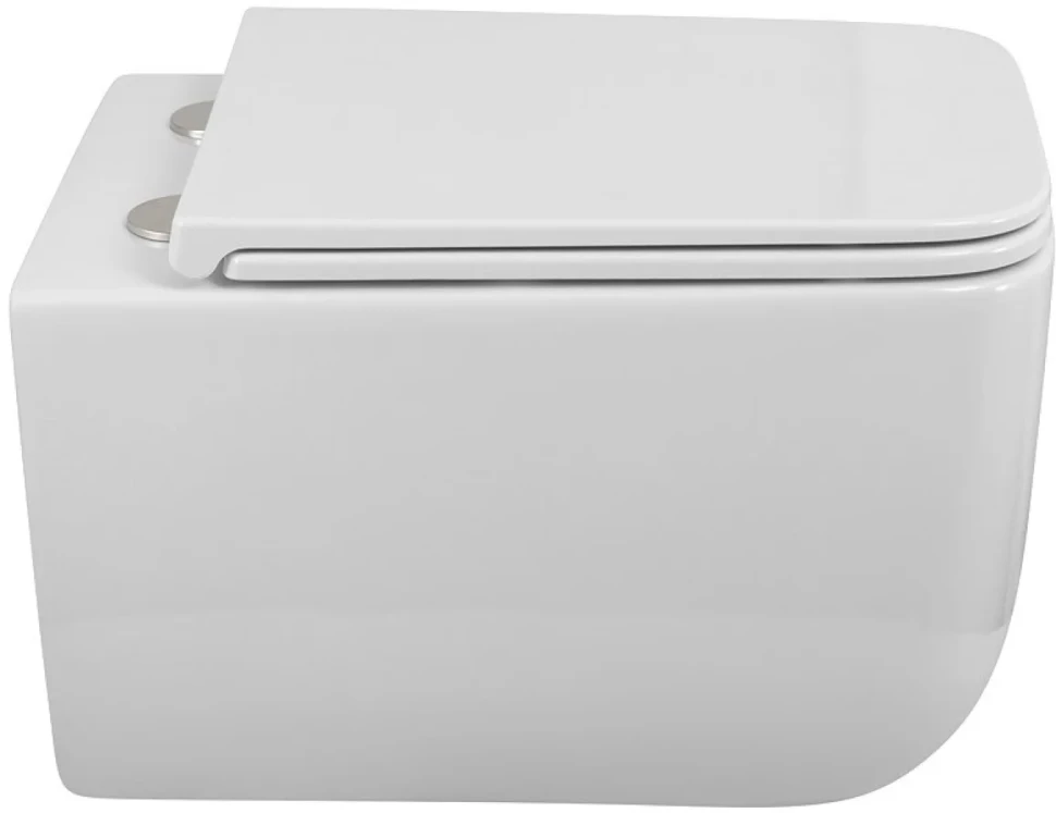 Унитаз подвесной BelBagno Luce BB076CH-TOR/SC безободковый, глянцевый белый, сиденье soft close