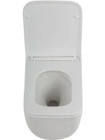 Унитаз подвесной BelBagno Luce BB076CH-TOR/SC безободковый, глянцевый белый, сиденье soft close