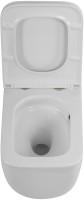 Унитаз подвесной BelBagno Luce BB076CH-TOR/SC безободковый, глянцевый белый, сиденье soft close