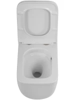 Унитаз подвесной BelBagno Luce BB076CH-TOR/SC безободковый, глянцевый белый, сиденье soft close