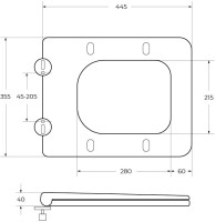 Унитаз подвесной BelBagno Luce BB076CH-TOR/SC безободковый, глянцевый белый, сиденье soft close