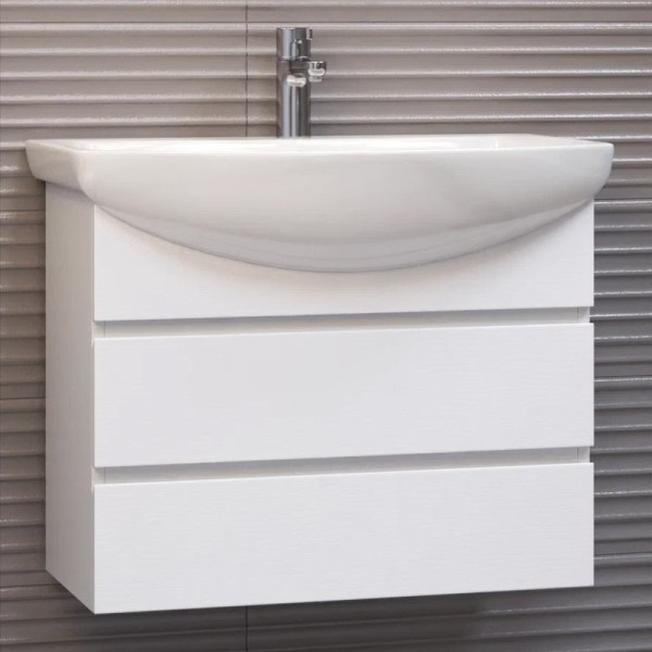 Тумба под раковину Vigo Wing 60 белая матовая, 2 ящика