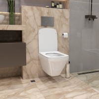 Унитаз подвесной Teymi Kati T40701 с микрофлитом, безободковый, белый