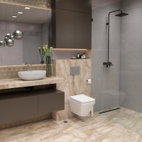 Унитаз подвесной Teymi Kati T40701 с микрофлитом, безободковый, белый