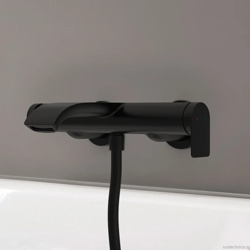 Смеситель для ванны с душем Hansgrohe Vivenis 75420670 матовый черный