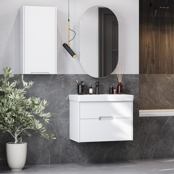 Мебель для ванной комнаты AQUATON Оливия 70 белая матовая