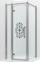 Душевой уголок Ambassador Royal 18015107-L 100х100 см, профиль хром