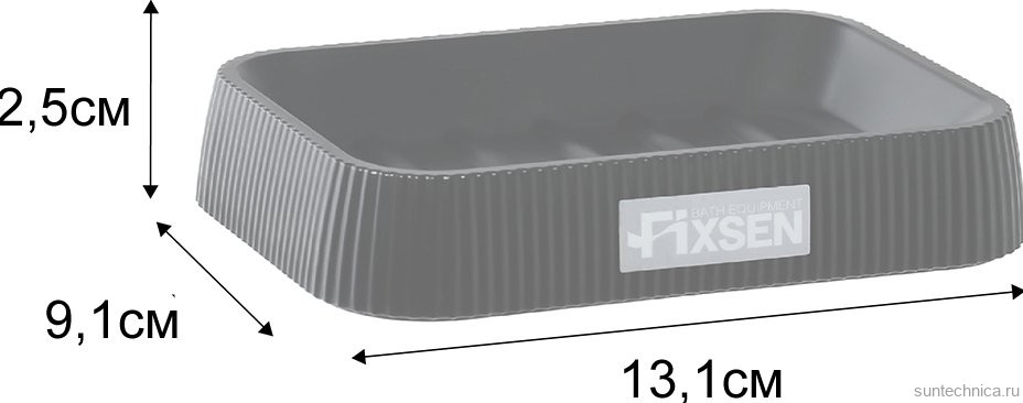 Мыльница Fixsen Black Wood FX-401-4 черная