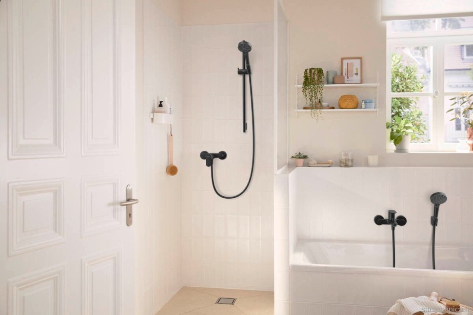 Смеситель для душа Hansgrohe Rebris S 72643670 черный матовый