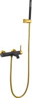 Смеситель для ванны с душем Boheme Uno 463-BG black gold