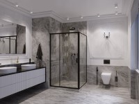 Душевой уголок Ambassador Forsa 17021218AB-110AB 120х110 см, профиль черный, стекло прозрачное
