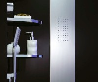 Душевая кабина Orans SR-89106S черная, с низким поддоном и хамамом