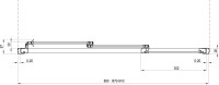 Душевая дверь в нишу Ravak Supernova ASDP3-90 Transparent, 200, профиль белый