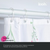 Штора для ванной IDDIS Base BF02P18i11 180х200, цветы
