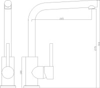 Смеситель для кухни Seaman Eco Glasgow SSN-3028S