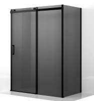 Душевой уголок Ambassador Benefit 19022204HBB-110HBB 150х110 см, профиль черный, стекло тонированное