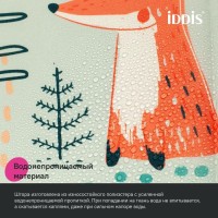 Штора для ванной IDDIS Base BA04P18i11 180х200, зеленая