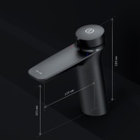 Смеситель для раковины AM.PM Inspire V2.0 F50A02522 черный Смеситель для раковины AM.PM Inspire V2.0 F50A02522 черный
