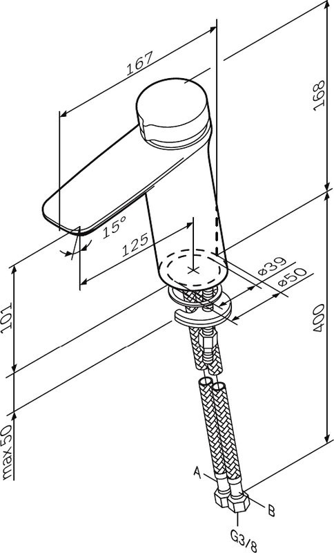 Смеситель для раковины AM.PM Inspire V2.0 F50A02522 черный