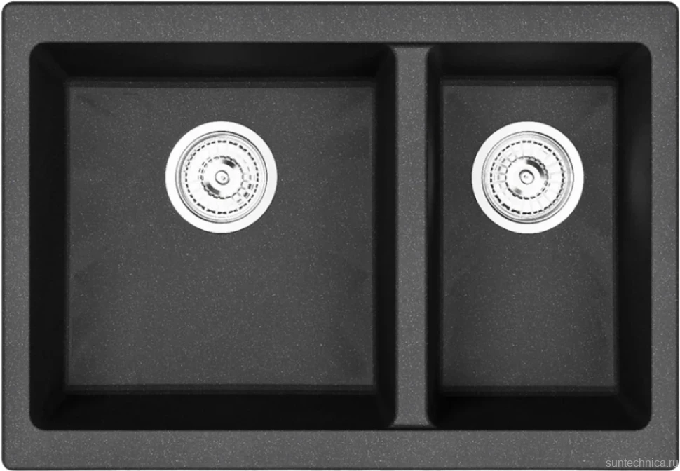 Мойка кухонная Emar Quartz EMQ-2665.PL Оникс