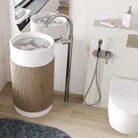 Напольный смеситель для раковины Wasserkraft Main 4153 С ВНУТРЕННЕЙ ЧАСТЬЮ, хром