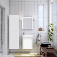 Шкаф пенал для ванной Art&Max Family подвесной, Bianco Lucido