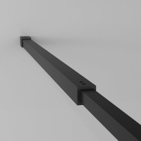 Душевая перегородка Niagara Nova NG-680-12BLACK 120х195, профиль матовый черный, стекло прозрачное с рисунком