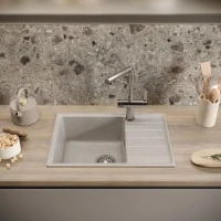 Мойка кухонная Domaci Палермо PR-600-003 серая Мойка кухонная Domaci Палермо PR-600-003 серая