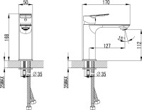 Смеситель для раковины STWORKI Рандерс S19010CR хром Смеситель для раковины STWORKI Рандерс S19010CR хром