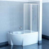 Шторка на ванну Ravak Supernova VSK2 Rosa 150 R Transparent