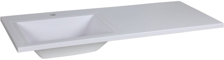 Тумба с раковиной Brevita Enfida 60 подвесная, под стиральную машину, L, бежевая
