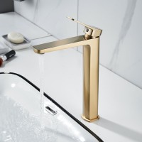 Смеситель для раковины Shevanik S9911G золотой сатин