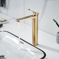 Смеситель для раковины Shevanik S9911G золотой сатин