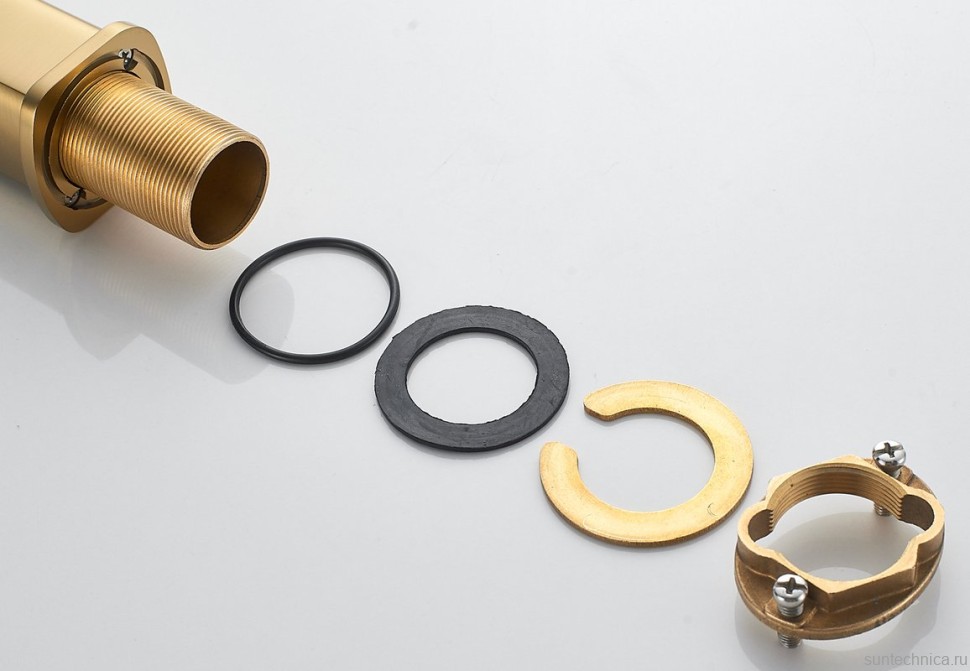 Смеситель для раковины Shevanik S9911G золотой сатин