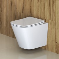 Комплект Унитаз подвесной BelBagno Due + Инсталляция TECE Base 9400413 4 в 1 с кнопкой смыва