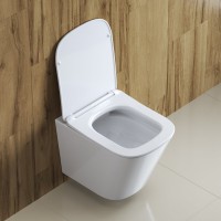 Комплект Унитаз подвесной BelBagno Due + Инсталляция TECE Base 9400413 4 в 1 с кнопкой смыва