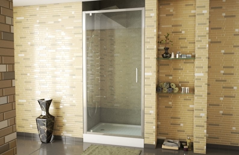 Душевая дверь в нишу Bravat Line BD100.4111A 100x200, распашная