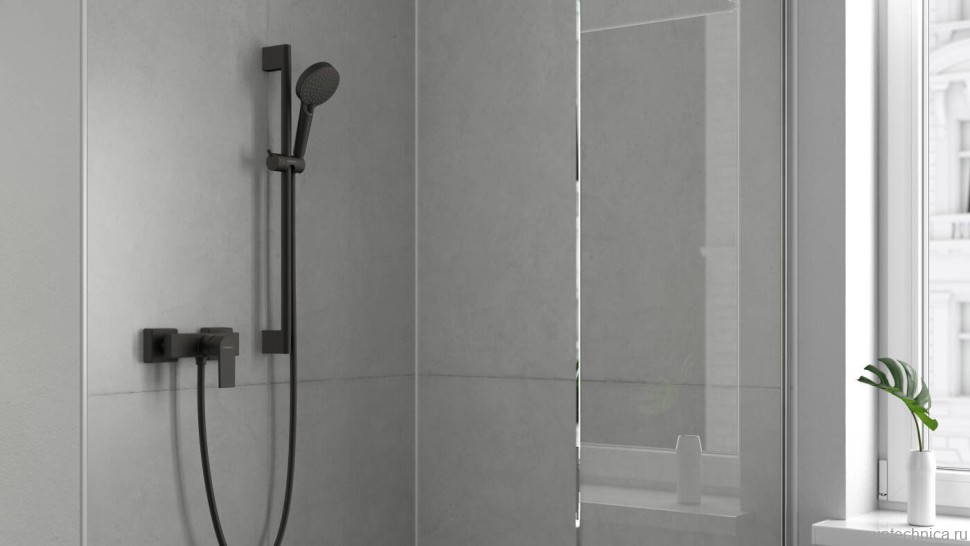 Душевой гарнитур Hansgrohe Vernis Blend 26422670 матовый черный