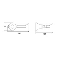 Мыльница Rose RG19H RG1903H черный