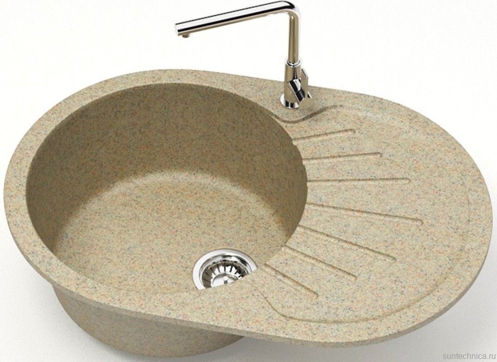 Мойка кухонная AZARIO Flora 00079915 песочная