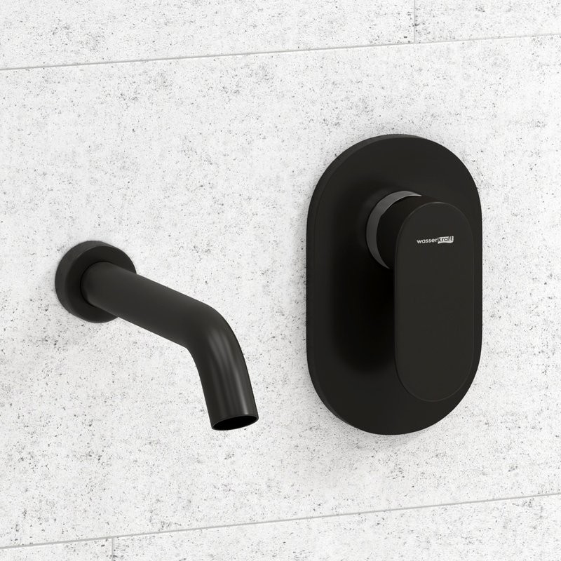 Смеситель для раковины Wasserkraft Elbe 7400 A74543 С ВНУТРЕННЕЙ ЧАСТЬЮ, черный