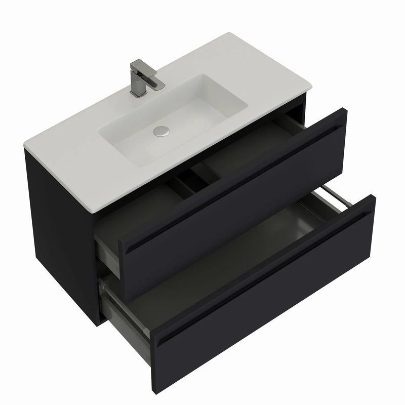 Тумба под раковину без столешницы Allen Brau Eclipse 2.0 100 матовый антрацит