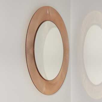 Зеркало круглое Laufen Kartell by Laufen 80 янтарь, с подсветкой