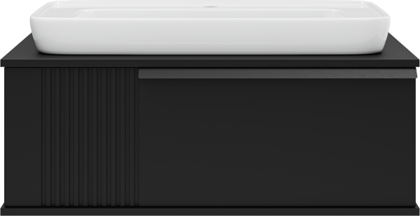 Тумба под раковину Brevita Savoy 90 подвесная, черная