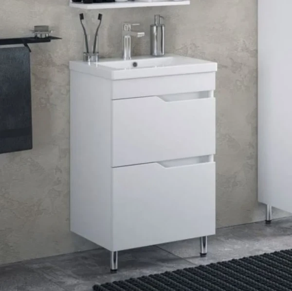 Тумба под раковину без столешницы Corozo Теона Z2 50 белая