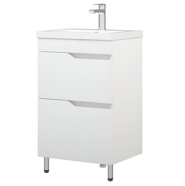 Тумба под раковину без столешницы Corozo Теона Z2 50 белая