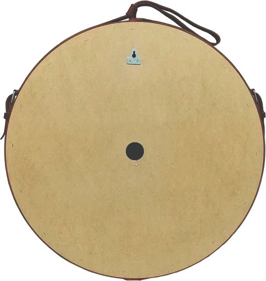 Зеркало круглое CONTINENT Millenium 65, с подсветкой, коричневый ремень