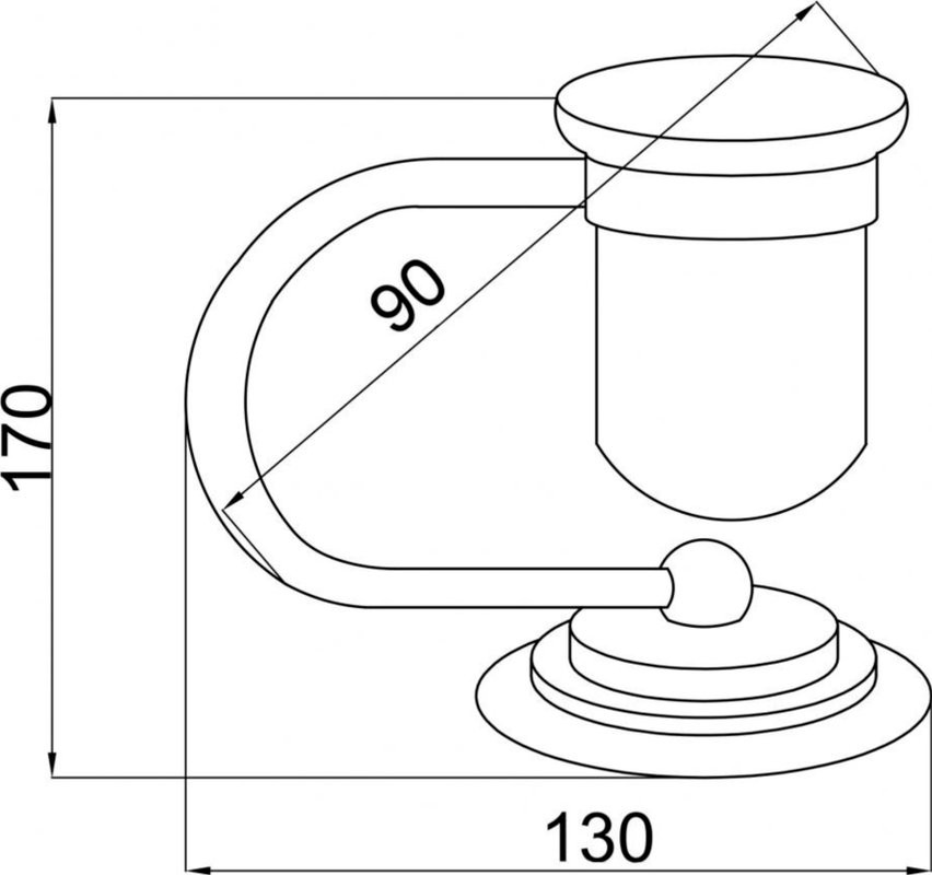 Набор Стакан Boheme Murano 10911-G + Мыльница 10910-G
